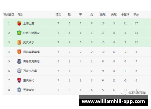 武汉卓尔首发阵容及比赛情况统计